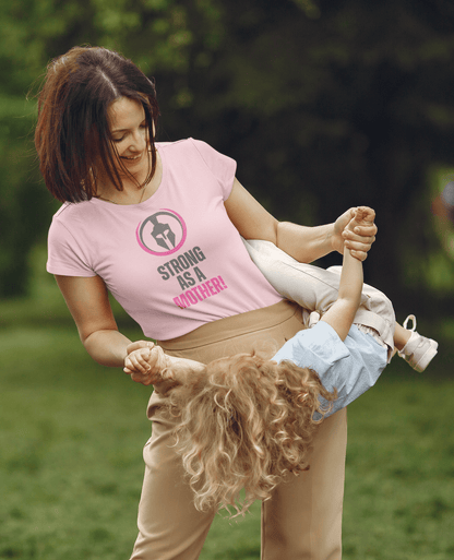 Strong as a Mother - Premium Womens Crewneck T-shirt