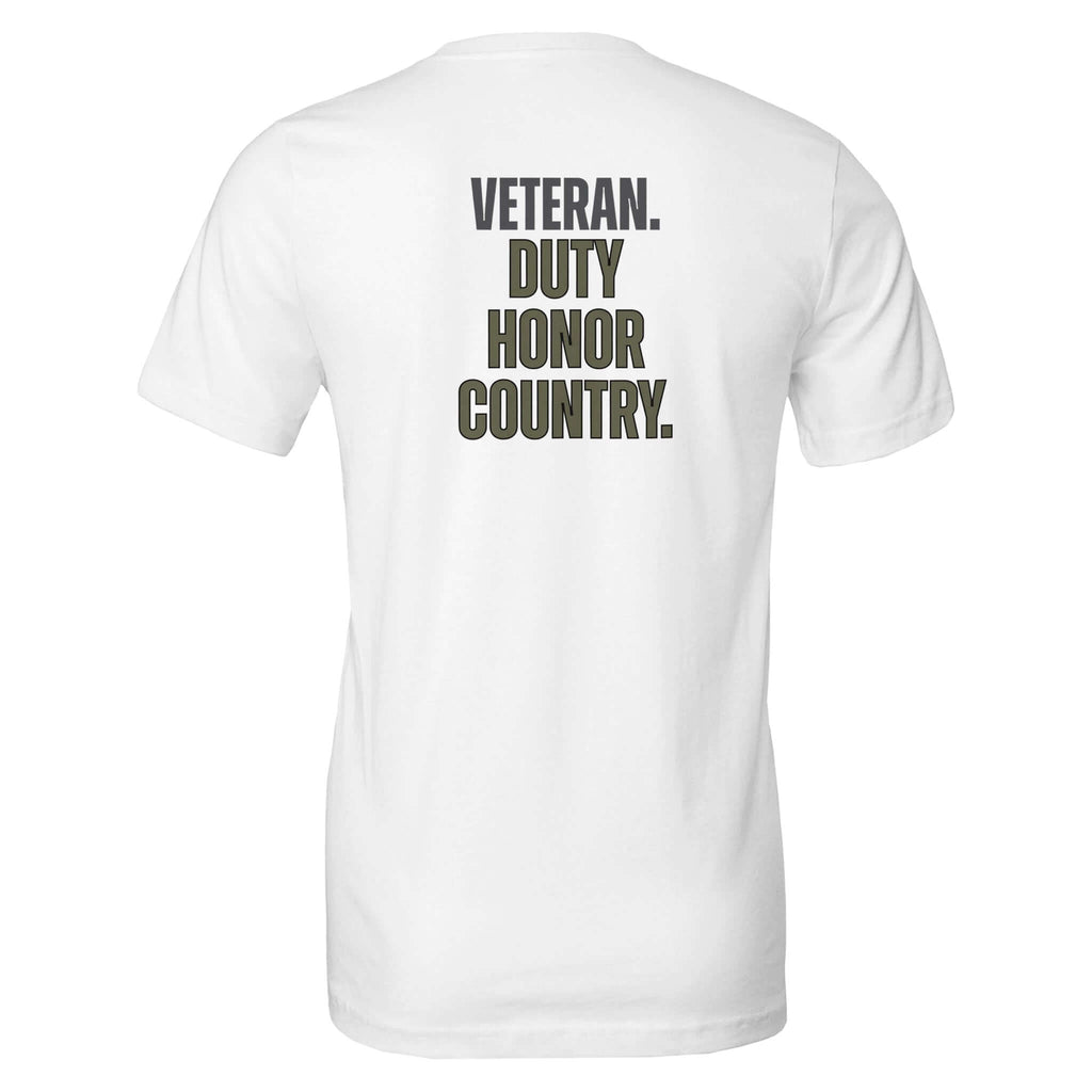 Veteran Collection Duty Honor Country Tee celebrating veterans' service and core values in a timeless design #VeteranCollection #DutyHonorCountry